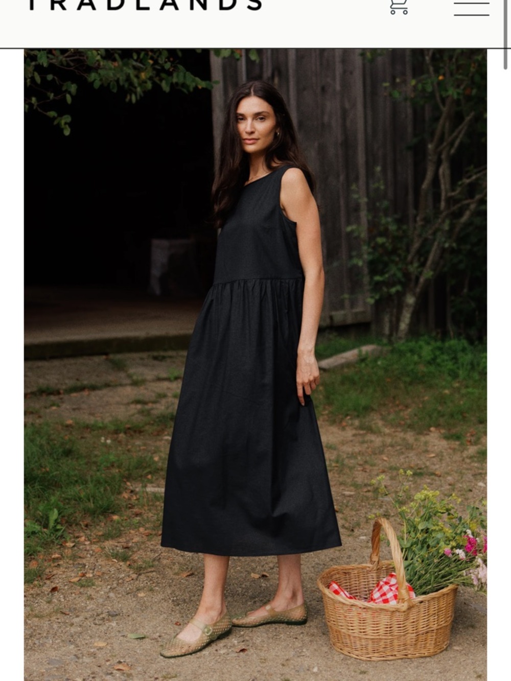 Tradlands Luna Sleeveless Midi Dress